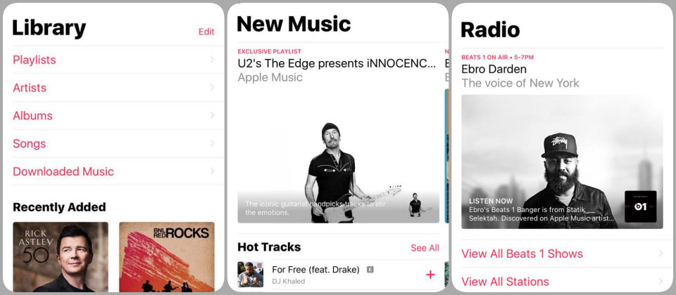 Apple Music với nhiều thay đổi lớn trên iOS 10
